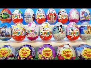 20 Киндер Сюрпризов, Unboxing Kinder Surprise Гадкий я 3, Фиксики, Барби, Маша и Медведь, Дисней