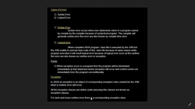 Explain error in java | in hindi (Part 31) смотреть онлайн