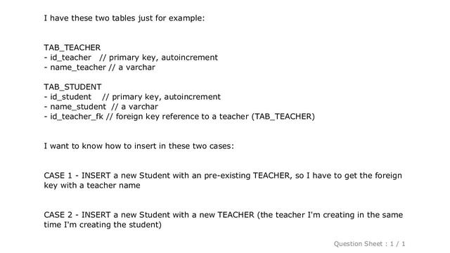 MySQL : How to insert values in table with foreign key using MySQL? смотреть онлайн