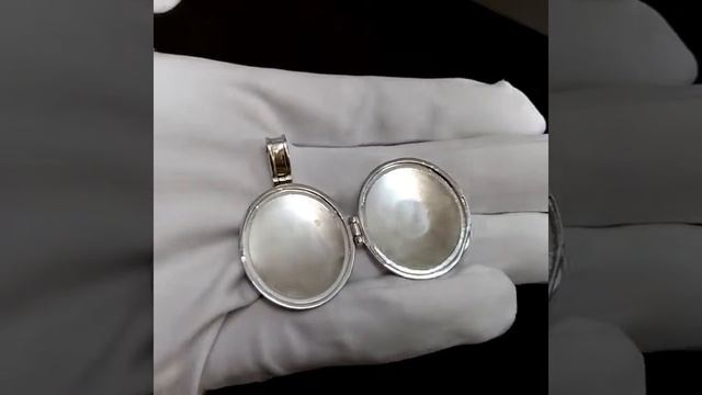 Медальон из серебра под фото с инициалами смотреть онлайн