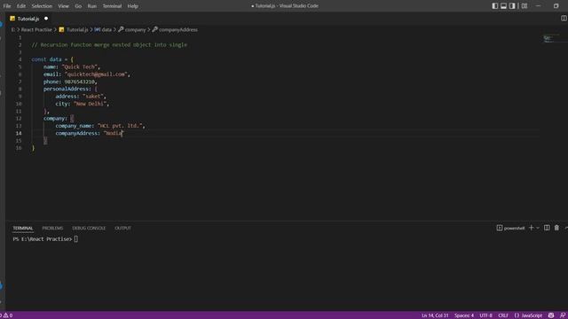 #reactjs #javascript Nested object to merge single object using recursion function #7 || Javascrip смотреть онлайн