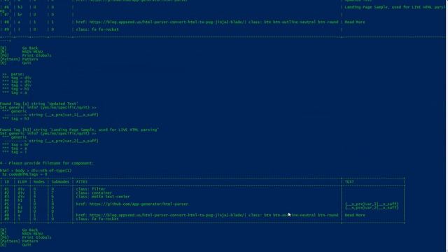HTML Parser - Extract Jinja2 and Php components from flat HTML смотреть онлайн