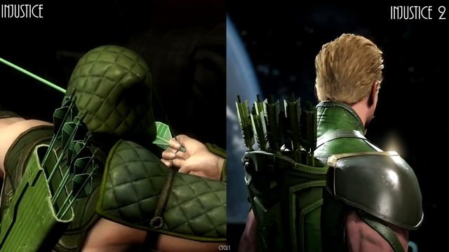 Injustice Vs Injustice 2 Returning Characters Models Comparison