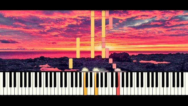 Как играть: Эндшпиль - Малиновый рассвет  Piano Tutorial