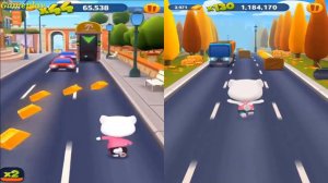 Talking Tom Gold Run First Version VS New Update Halloween 2018 ANGELA  Gameplay