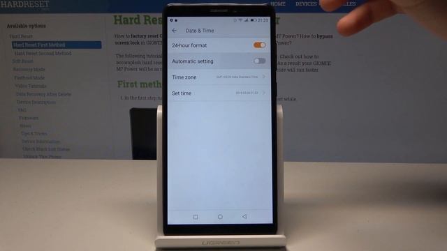 How to Change Date & Time in GIONEE M7 Power - Time Zone Settings смотреть онлайн