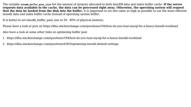 Databases: Setting innodb_buffer_pool_size in for Mysql (3 Solutions!!) смотреть онлайн