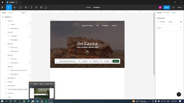 Sri Lanka Travel Website UI - Figma смотреть онлайн