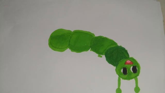 Гусеница из пластилина (для детей 3-5лет)