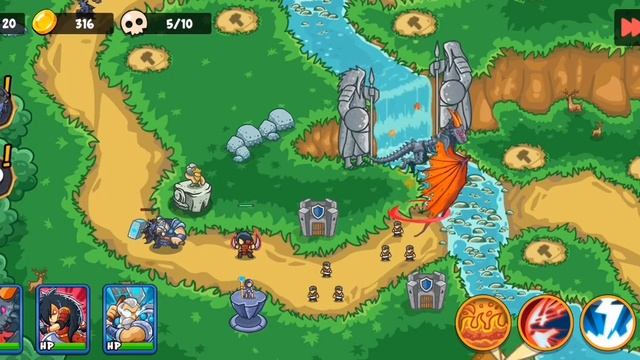 Epic Empire Tower Defense level 3 Gameplay || All heros purchased || Walkthrough solution смотреть онлайн