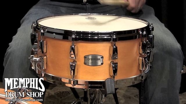 Yamaha 14x6 Absolute Hybrid Maple Snare Drum - Vintage Natural смотреть онлайн