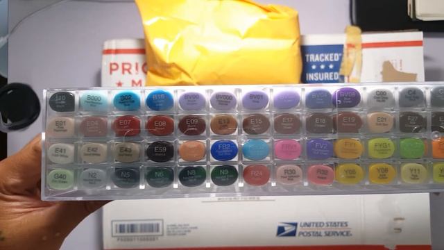 Unboxing 72 Copic Sketch markers (2017 смотреть онлайн