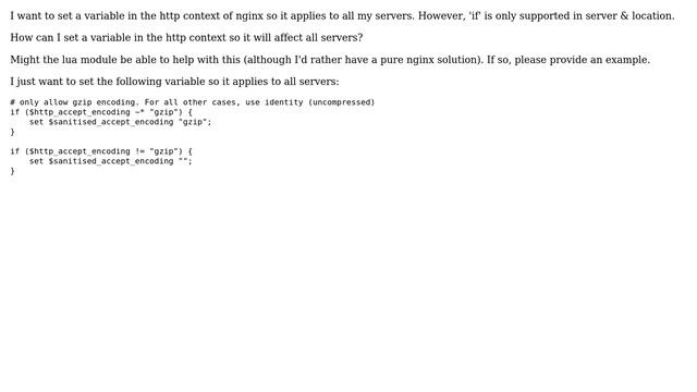 Nginx 'if' statement in http context? смотреть онлайн