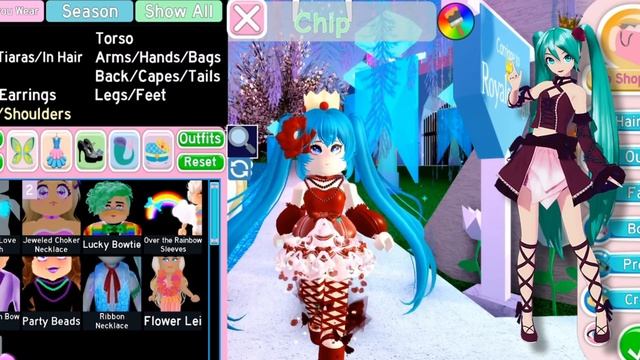Recreating HATSUNE MIKU OUTFITS Part 2!! | Roblox Royale High смотреть онлайн