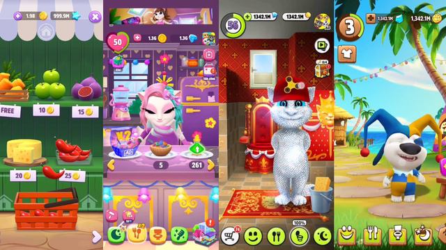 My Talking Tom 2 Vs My Talking Angela Vs My Talking Tom Vs My talking Angela 2 Vs My talking Hank | смотреть онлайн