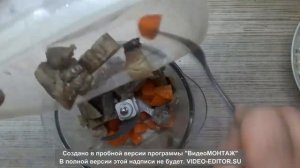 Филе одной селедки и одна вареная морковь