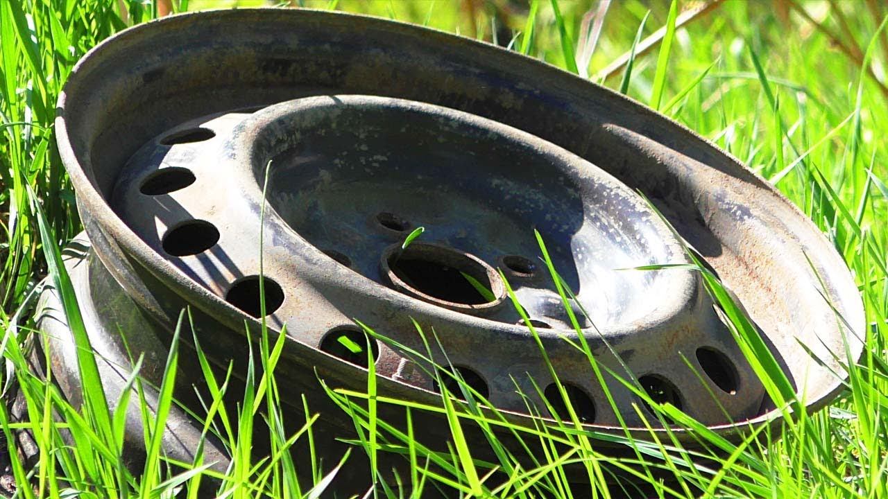 МОЩНАЯ ИДЕЯ ИЗ СТОЙКИ И КОЛЕСНОГО ДИСКА!