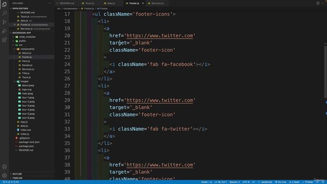 67 - Footer Component смотреть онлайн