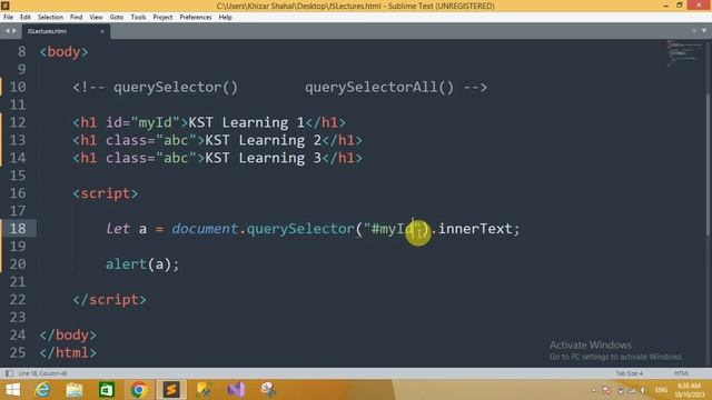 JavaScript DOM querySelector & querySelectorAll Tutorial in Hindi #65 смотреть онлайн