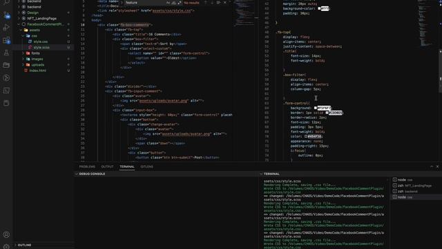 Responsive Facebook Comments Plugin HTML/CSS смотреть онлайн