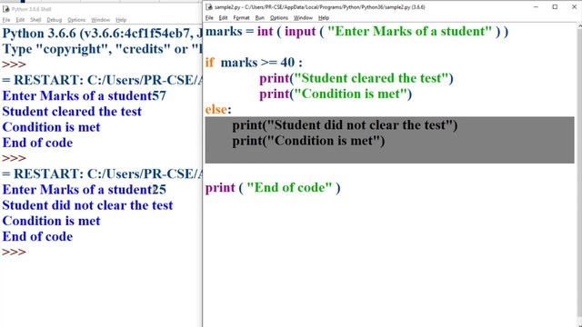 Python Conditional controls ( If...else...elif) смотреть онлайн