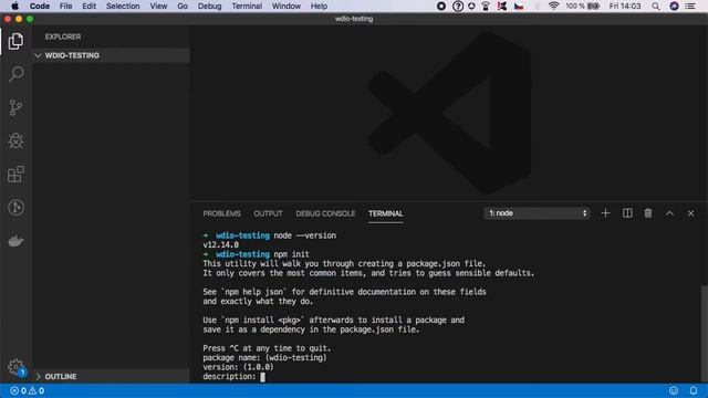 WebdriverIO Tutorial #1: Create Testing Project