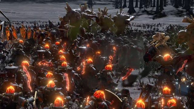 Undead Legions Clash with Chaos Dwarfs - Total War: Warhammer 3 Cinematic Battle смотреть онлайн