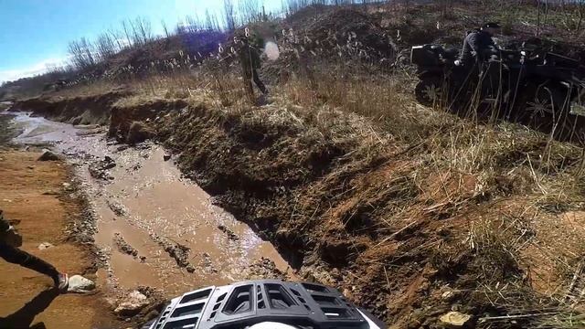 ИЖ Юпитер5 с квадроциклами, покатушки в деревне, Guepard 650, X10, X8. смотреть онлайн