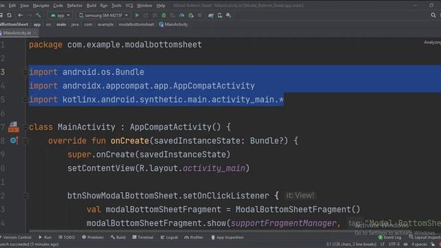 ANDROID - MODAL BOTTOM SHEET || TUTORIAL IN KOTLIN смотреть онлайн