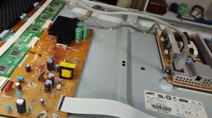 Интересный ремонт плазмы Samsung PS43D450A2W, нет изображения, есть звук!