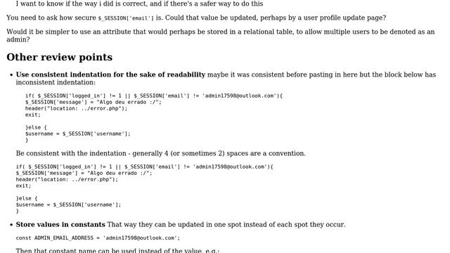 Code Review: User profile system with PHP and PDO - Conditional links for admin (2 Solutions!!) смотреть онлайн