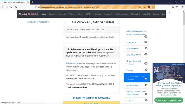 Can Interface in Java have static methods?
| javapedia.net смотреть онлайн
