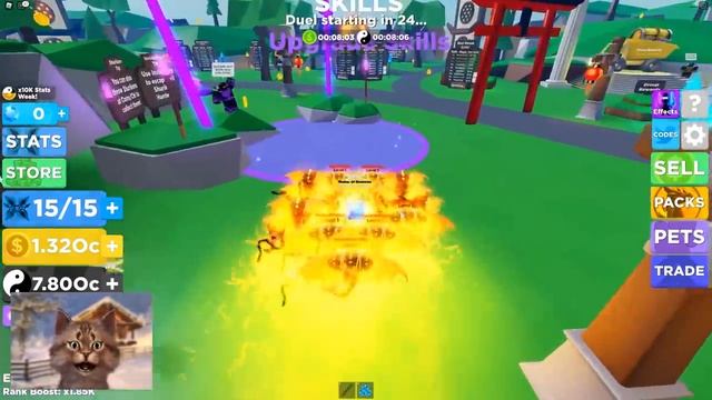 Noob With Full Team of ShadowStorm Pets in Roblox Ninja Legends смотреть онлайн