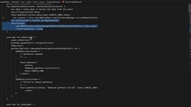 How to do Geofencing in react native's new architecture without third party lib смотреть онлайн