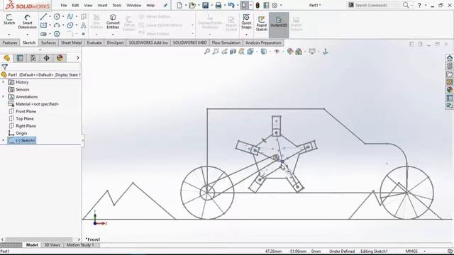 Sketch Block in Solidworks | Animation 2D смотреть онлайн