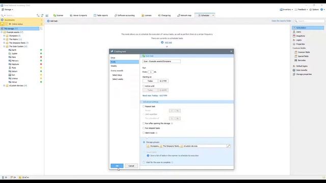 Планировщик задач в Total Network Inventory смотреть онлайн