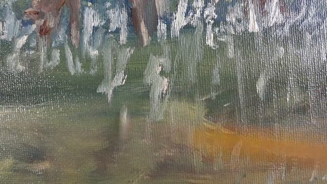 Масляная живопись | Процесс рисования лошадей на вечернем лугу | Oil painting | Drawing a horse смотреть онлайн