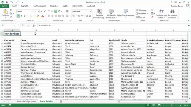 Excel 2013 / 2016 - #5 Druckseiten kontrollieren und anpassen смотреть онлайн