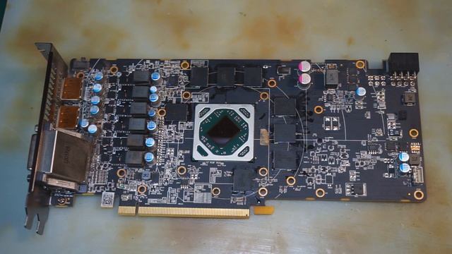 Ремонт видеокарты PowerColor RX580 8Gb с артефактами. Про чёрную память после майнинга