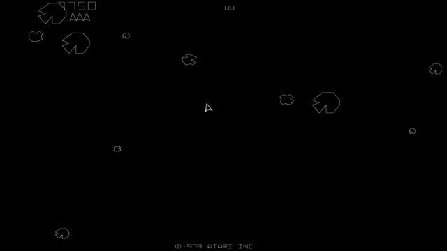 Arcade Gameplay Asteroids 1979 Atari смотреть онлайн