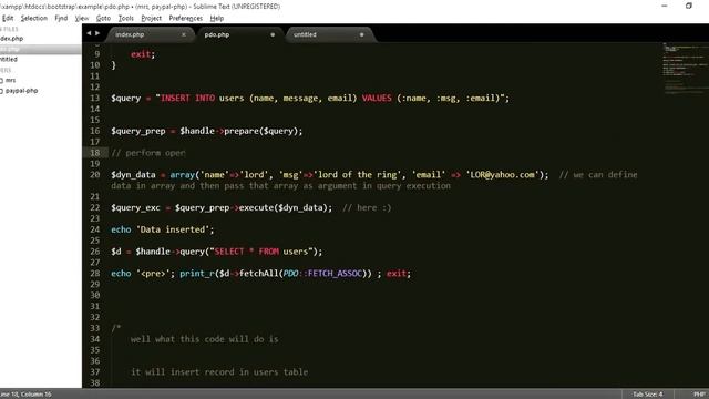Database CRUD operation with pdo in php part 5 смотреть онлайн