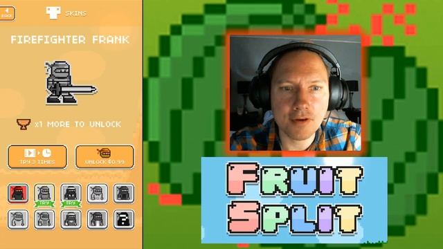 Fruit Split by Squares iPhone Gameplay - Ninja Jumping Fruit Poking Action! смотреть онлайн