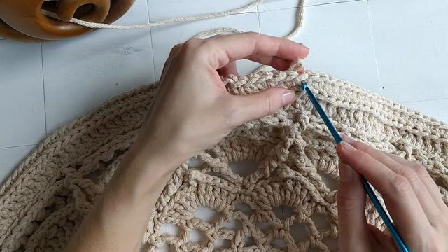 ?Ажурный ковер крючком ( 2 часть) смотреть онлайн