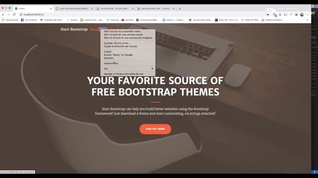 Desarrollo de plantilla para Joomla! 3 + bootstrap 4- desde cero - 4- Agregar Declaraciones Jdoc смотреть онлайн