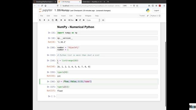 1. Data Science in Nepali | Module 1 [ Numpy and Python List ] смотреть онлайн