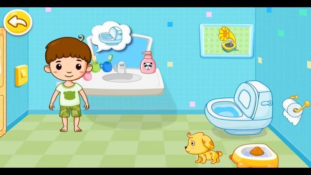 Приучение к туалету.Малыш описался и обкакался.Приучаем к личной гигиене.Развивающий мульт смотреть онлайн