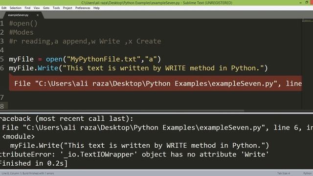 Lecture 7 : Python File Handling смотреть онлайн