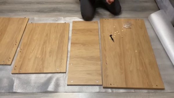 Сборка письменного-компьютерного стола/Assembling a desk-computer desk