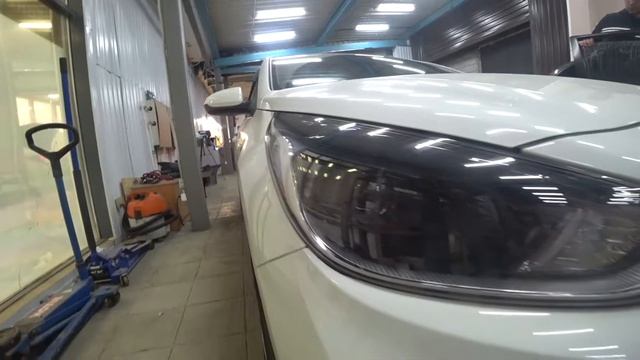 Hyundai Solaris установка ходовых огней в птф HPL смотреть онлайн