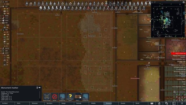 Ep18 The Great wall, also several quests : 395 pawn Challenge : Rimworld Royalty смотреть онлайн